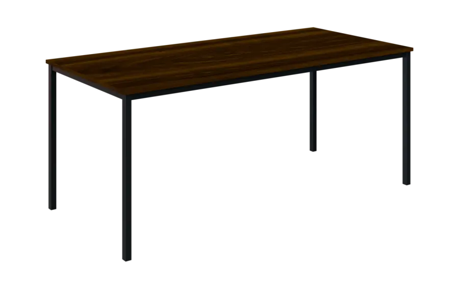 JPT 180 Jídelní stůl 1800 x 800 mm, deska ořech královský / podnož černá